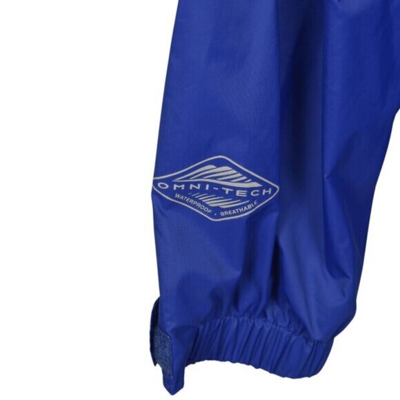Columbia Watertight Jacket Waterproof Packable Rain Shell Blue Black Size Medium - Picture 4 of 10